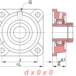 Zamów teraz Zespół z oprawą żeliwną EXF.205 SNR